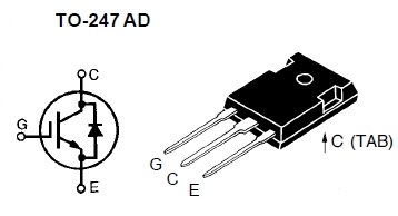 IXSH24N60BD1, Высокоскоростной IGBT-транзистор, 600 В, 48А, работа в режиме короткого замыкания